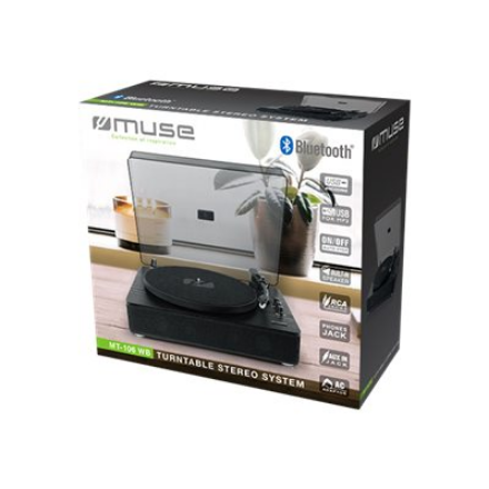 Muse Turntable Stereo System MT-106WB USB port – 2