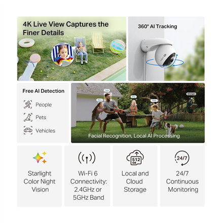 TP-LINK Pan/Tilt Security Wi-Fi Camera Tapo C560WS Dome Micro SD – 2