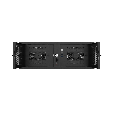 Lanberg Rackmount server chassis ATX 520/12 19" – 8