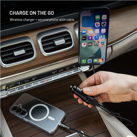Fixed USB-C/USB-A Car Charger 63W PD 3.0 – 5