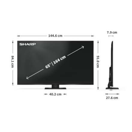 Sharp 65JT8265E 65" (164cm) 4K Ultra HD QLED MiniLED Google TV – 4