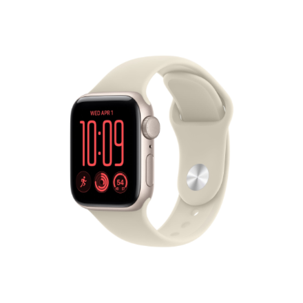 Apple Watch SE 3 GPS 40mm Starlight Aluminium Case with Sand Sport Band - S 3GB