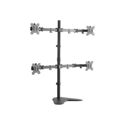 Logilink BP0046 Quad Monitor Desk Stand 13"-32'' Desk Mount 13-32" Maximum