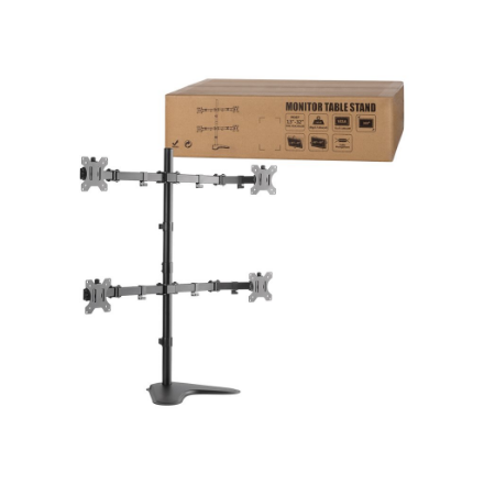 Logilink BP0046 Quad Monitor Desk Stand 13"-32'' Desk Mount 13-32" Maximum – 2