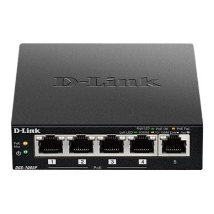 D-Link Switch DGS-1005P Unmanaged – 2