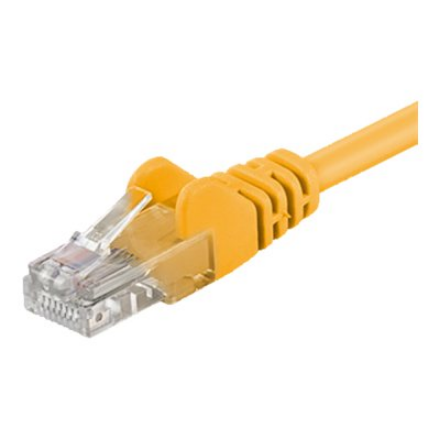 Goobay CAT 5e patch cable, U/UTP 95556 Yellow RJ45 male (8P8C)