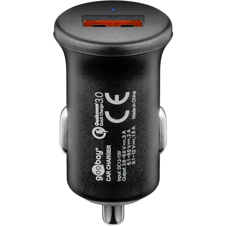 Goobay Quick Charge QC3.0 USB car fast charger USB 2.0 Female (Type A) – 4