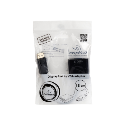 Cablexpert DisplayPort to VGA adapter cable, Black – 3