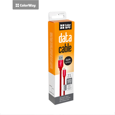 ColorWay Data Cable Apple Lightning 2.1 A