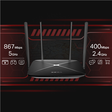 Mercusys AC1300 Wireless Dual Band Gigabit Router AC12G 867 Mbit/s – 6