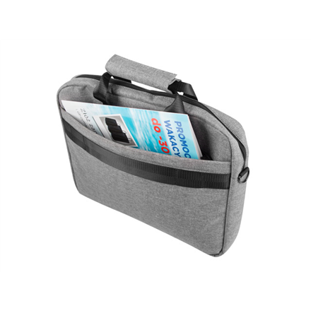 Natec Laptop Bag, Mustela, 15.6", Grey Fits up to size 15.6" Toploading laptop – 3