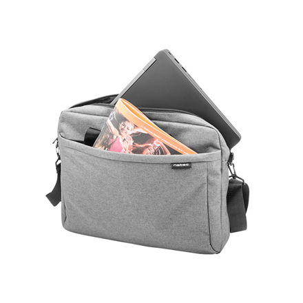 Natec Laptop Bag, Mustela, 15.6", Grey Fits up to size 15.6" Toploading laptop – 5