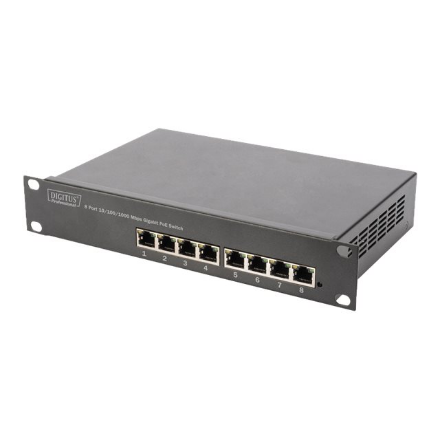 Digitus 8-port Gigabit Ethernet PoE switch DN-95317 Unmanaged