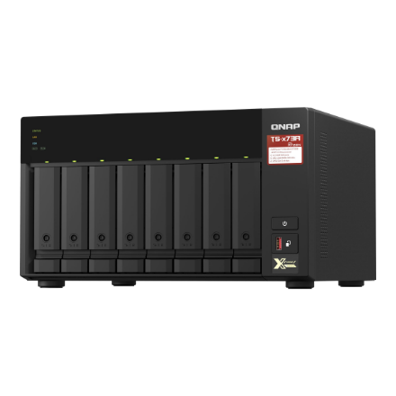 QNAP 8-Bay QTS and QuTS hero NAS AMD Ryzen 8GB Up to 8 HDD/SSD Hot-Swap