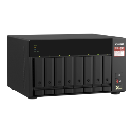 QNAP 8-Bay QTS and QuTS hero NAS AMD Ryzen 8GB Up to 8 HDD/SSD Hot-Swap – 5