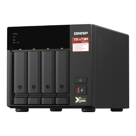 QNAP 4-Bay QTS and QuTS hero NAS AMD Ryzen 8GB Up to 4 HDD/SSD Hot-Swap