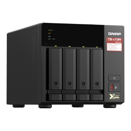 QNAP 4-Bay QTS and QuTS hero NAS AMD Ryzen 8GB Up to 4 HDD/SSD Hot-Swap – 5