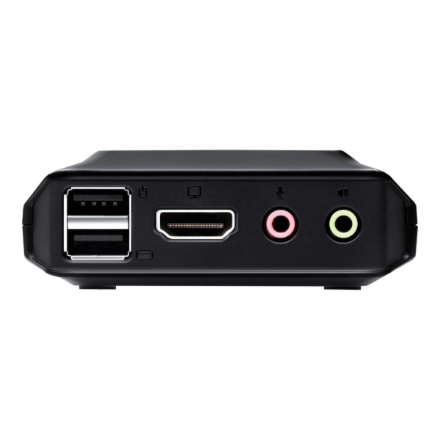 Aten 2-Port USB 4K HDMI Cable KVM Switch with Remote Port CS22H-AT – 4