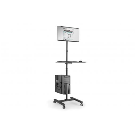 Mobile workstation with individual height adjustment DA-90374 Monitor Mount, PC – 12