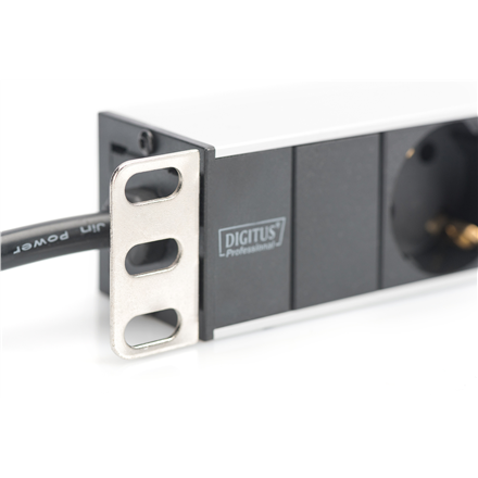 Digitus Aluminum outlet strip with 8 safety outlets DN-95401 Sockets quantity 8 – 4