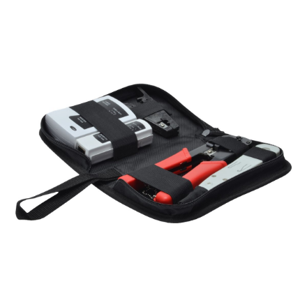 Digitus Network Tool Set, LAN Tester, Crimping Tool, Cut and Stripping Tool, kit