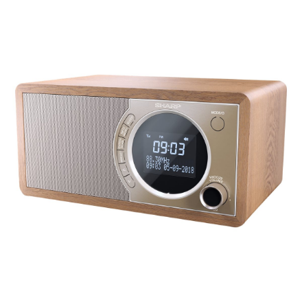 Sharp DR-450(BR) Digital Radio, FM Bluetooth Brown