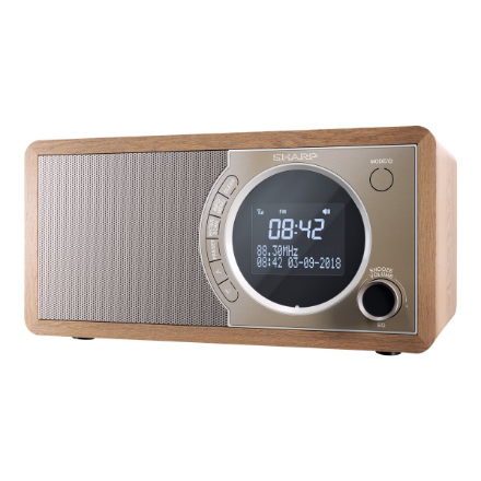 Sharp DR-450(BR) Digital Radio, FM Bluetooth Brown – 2