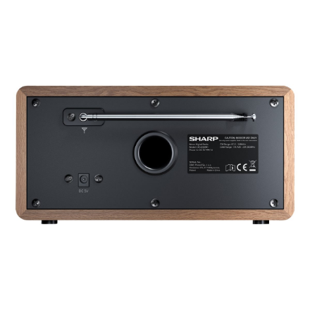 Sharp DR-450(BR) Digital Radio, FM Bluetooth Brown – 4
