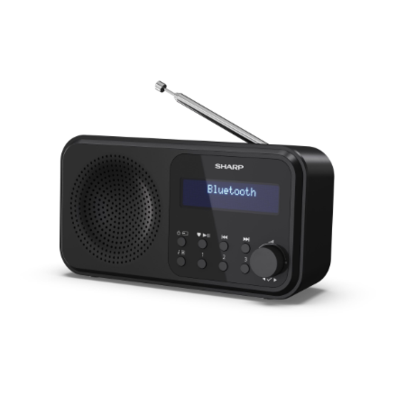 Sharp DR-P420(BK) Tokyo Portable Digital Radio, FM Tokyo Digital Radio Bluetooth