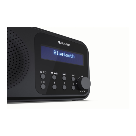 Sharp DR-P420(BK) Tokyo Portable Digital Radio, FM Tokyo Digital Radio Bluetooth – 7