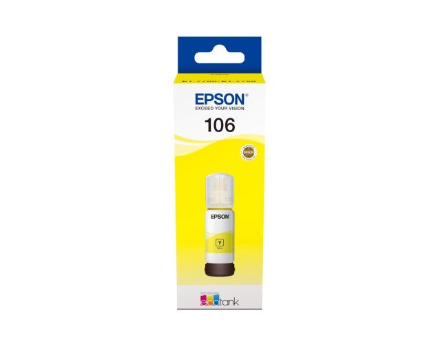 Epson 106 EcoTank (C13T00R440) Rašalo papildymo buteliukas, Geltona – 4