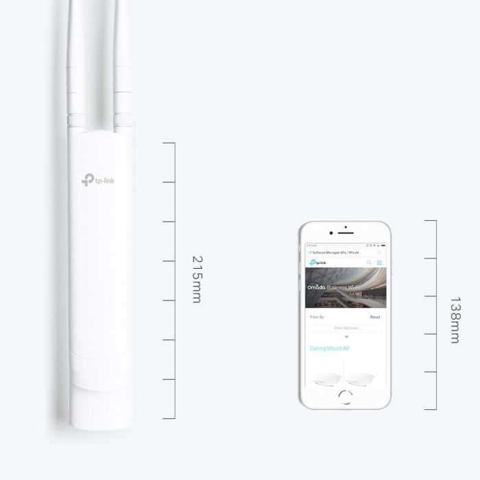 Access Point TP-LINK 300 Mbit/s 2xAntennas quantity EAP110-OUTDOOR – 5