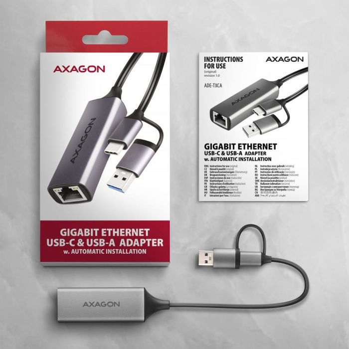 NET ADAPTER USB-C 1GB/ADE-TXCA AXAGON – 8