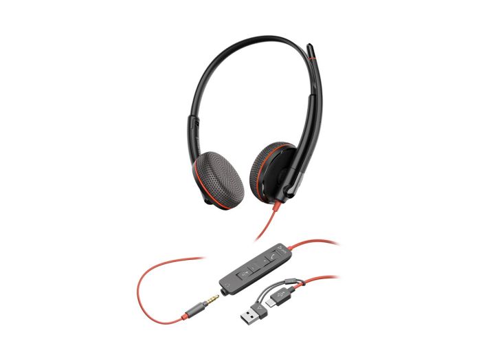 HP Poly BW 3225 USB-C HS +3.5mmP USB-C/A – 6