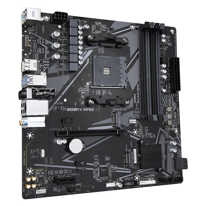 Mainboard GIGABYTE AMD B550 micro ATX 4xSlots GIGABYTE B550M K WIFI6E DDR4 – 3