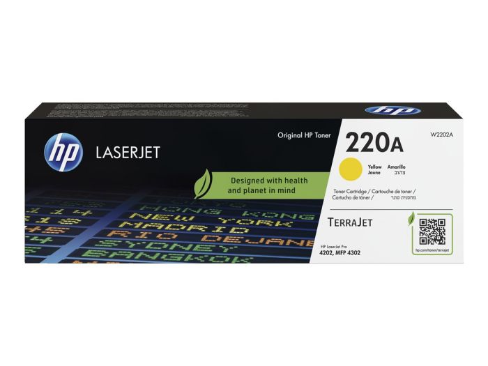 HP 220A Yellow Original LaserJet Toner – 3