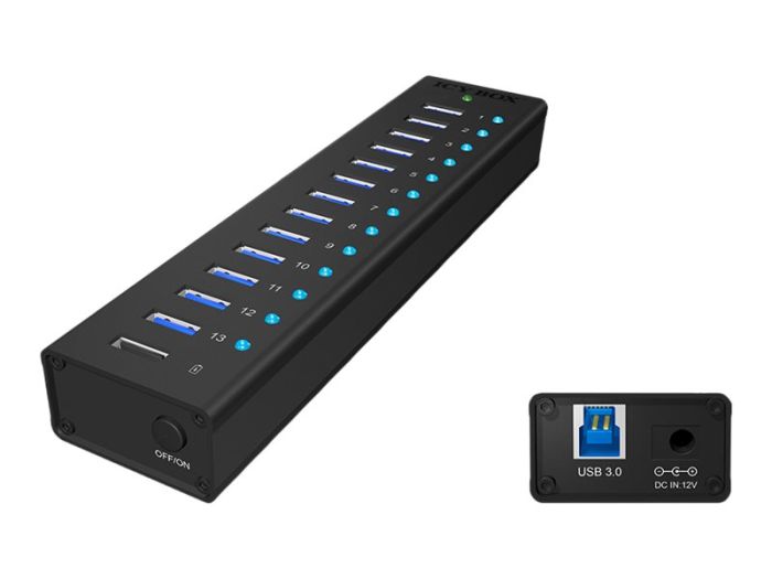 ICY BOX IB-AC6113 13x Port USB 3.0 Hub – 3