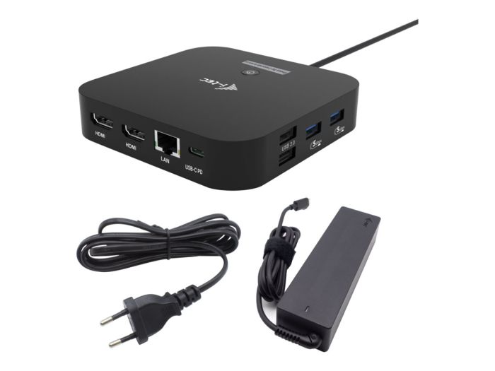 I-TEC USB-C Dual HDMI DS + Charger