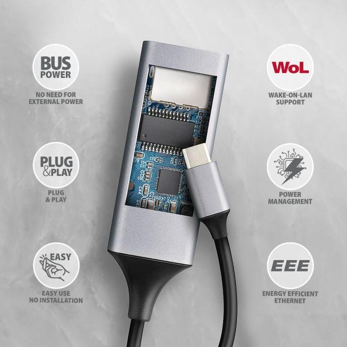 NET ADAPTER USB-C 1GB/ADE-TXPD AXAGON – 11
