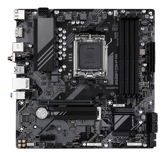 Mainboard GIGABYTE AMD B650 micro ATX 4xSlots B650M D3HP AX 1.3 DDR5 – 2