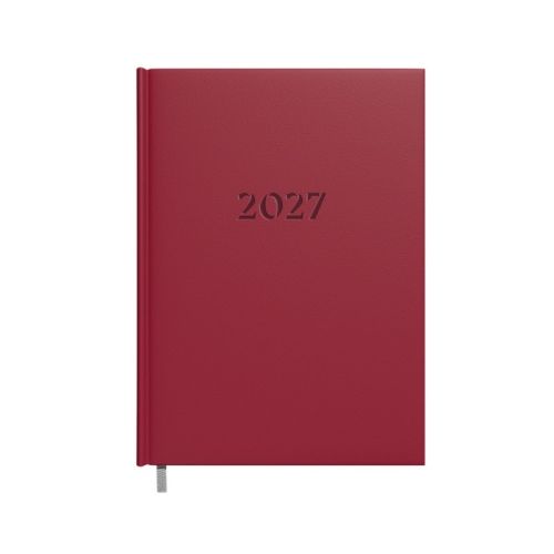 Darbo knyga-kalendorius 2027m. A5 bordo sp.