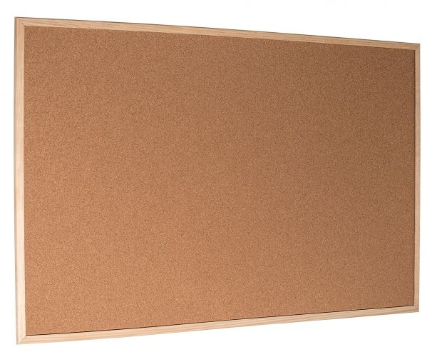 Kamštinė skelbimų lenta mediniu rėmu Esselte 120 x 90 cm