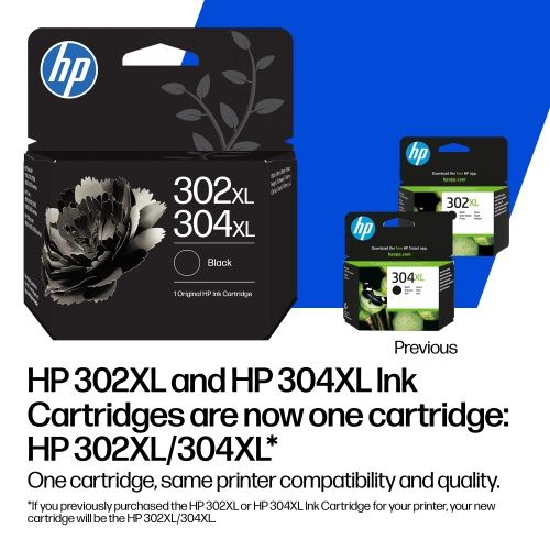 HP 302/304 (B7RT7AE) Rašalinė kasetė, Juoda – 7