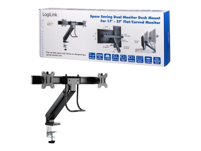 LOGILINK Dual monitor mount 17-27inch – 5