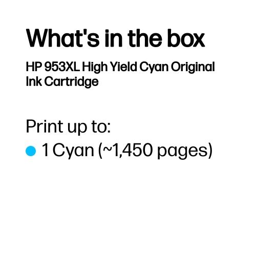 HP 953XL (F6U16AE) Rašalinė kasetė, Žydra – 3