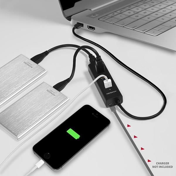 I/O HUB USB3.0 4PORT CHARGING/0.3M HUE-S2B AXAGON – 5