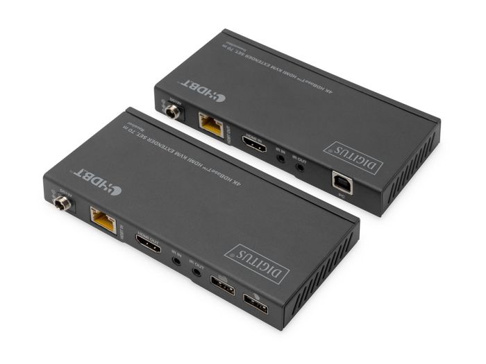 DIGITUS HDBaseT HDMI KVM Ext 4K/30Hz 70m – 4