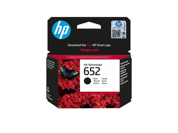 HP 652 Black Original Ink Advantage Cart