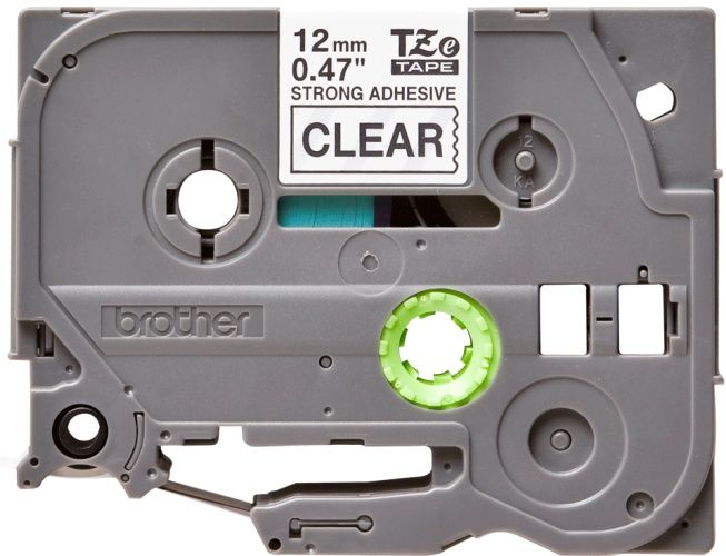 Brother TZe-S131 (TZeS131) Ženklinimo juostelė, Strong Adhesive, Black on Clear, 12mm 8m – 5