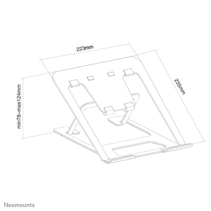 NB ACC DESK STAND 10-17"/NSLS085GREY NEOMOUNTS – 9